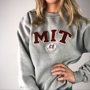 VINTAGE CHAMPION I MIT Grey Crewneck